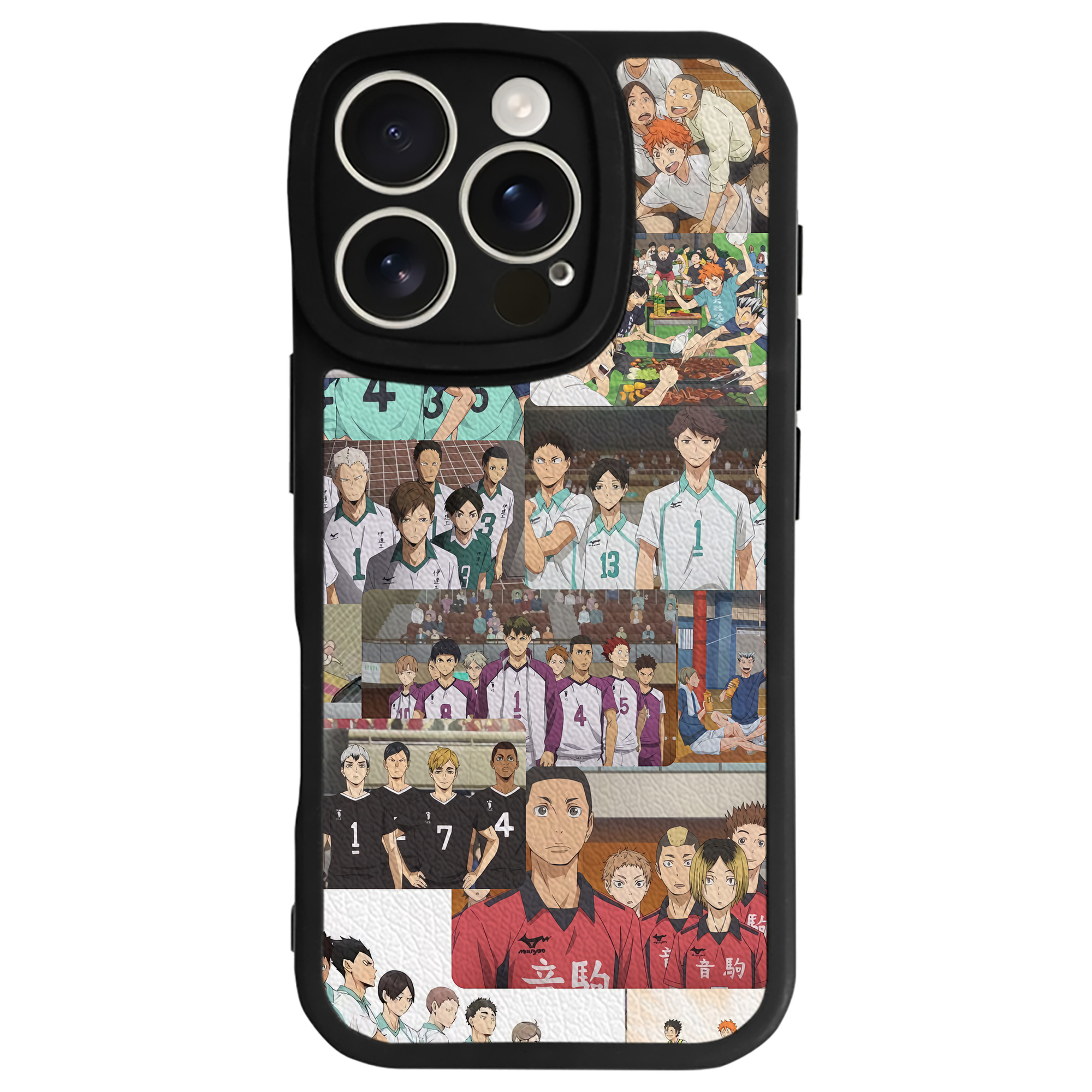 （画像用） ハイキュー!! Haikyu!! 【iPhone 16シリーズ対応】シリコンスマホケース（レザー調） 材質：シリコン